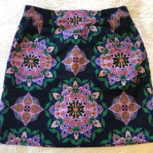 J Crew patterned pencil skirt